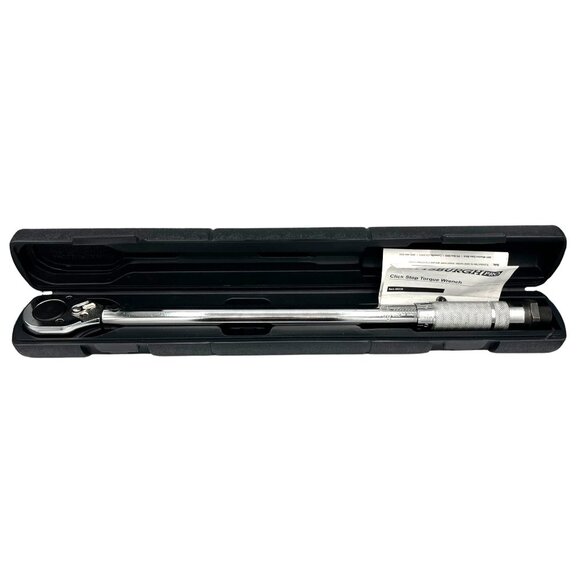 Pittsburgh Pro 1/2" Click Stop Reversible Torque Wrench 10-150 Ft Lbs 239 Case - Picture 1 of 9